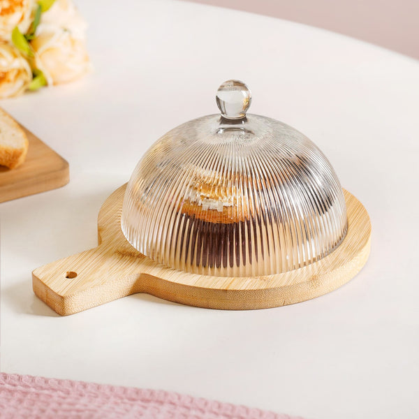 Small Serving Platter With Cloche 16cm