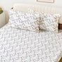 Dewdrop Vine Queen Size Cotton Bedding Set 254x229cm