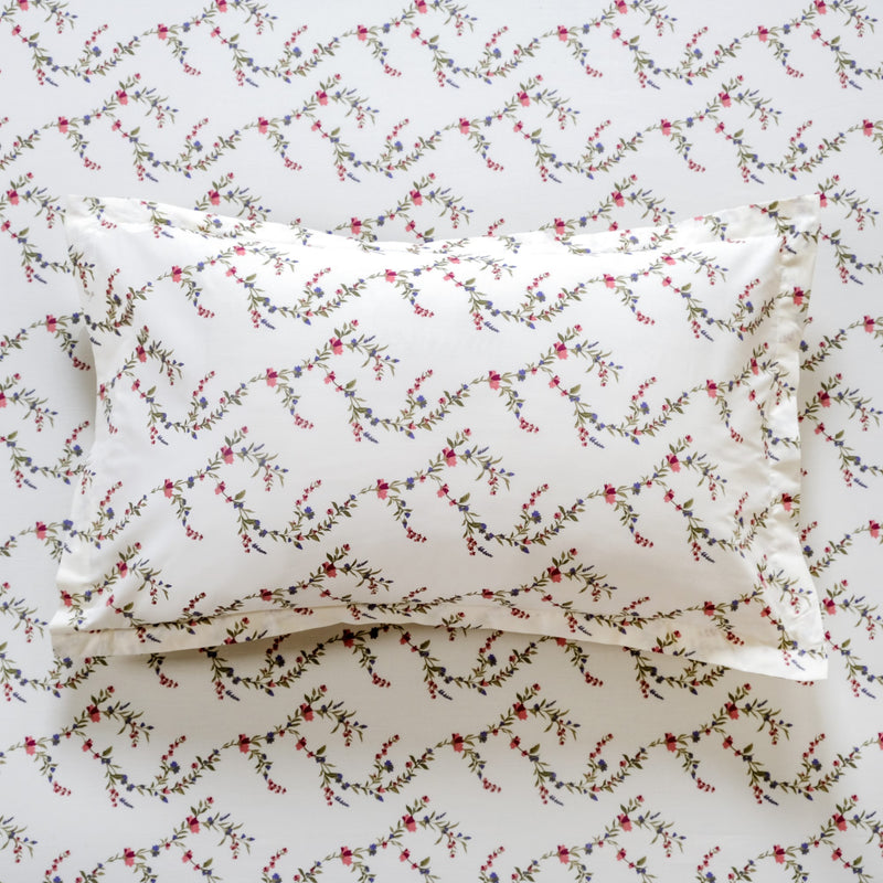 Dewdrop Vine Pure Cotton King Size Bedding Set 275x275cm
