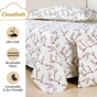 Dewdrop Vine Queen Size Cotton Bedding Set 254x229cm