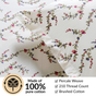Dewdrop Vine Pure Cotton King Size Bedding Set 275x275cm