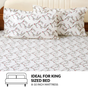 Dewdrop Vine Pure Cotton King Size Bedding Set 275x275cm