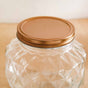 Diamond Airtight Glass Kitchen Jar Set Of 2 For Cookies Snacks 1800ml