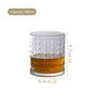 Diamond Patterned Set Of 6 Whiskey Glasses 380ml