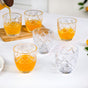 Diamond Cut Glass Tumbler Set Of 6 260ml