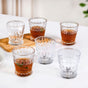 Diamond Patterned Drinking Tumbler Set Of 6 245ml