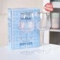Diamond Texture Goblet Wine Glass Set Of 2 370ml