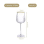 Diamond Texture Goblet Wine Glass Set Of 2 370ml