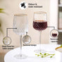Diamond Texture Goblet Wine Glass Set Of 2 370ml