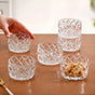 Diamond Cut Glass Bowl Set Of 6 160ml