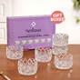 Diamond Cut Glass Bowl Set Of 6 160ml