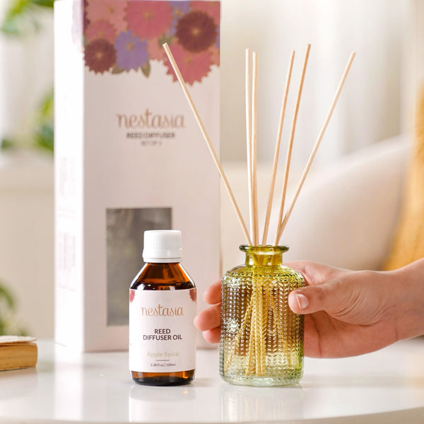 Apple Spice Fragrant Reed Diffuser Set Of 3