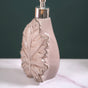 Taupe Leaf Shaped Ceramic Soap Dispenser