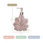 Taupe Leaf Shaped Ceramic Soap Dispenser