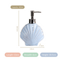 Blue Ceramic Seashell Liquid Dispenser