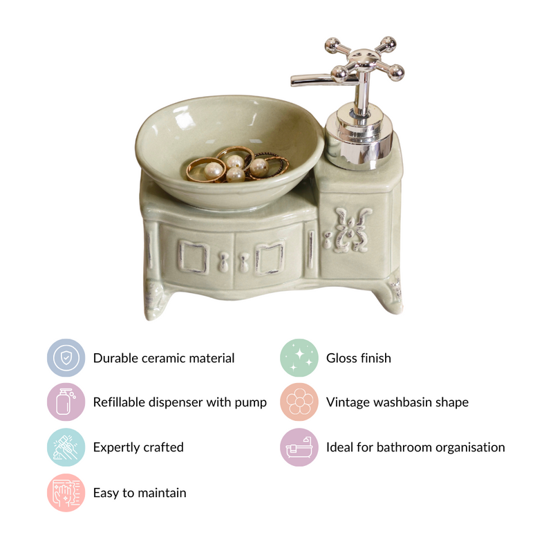 Sink Design Ceramic Liquid Dispenser Grey