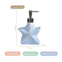 Starfish Ceramic Soap Dispenser Blue