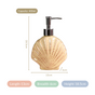 Beach Seashell Ceramic Soap Dispenser