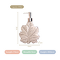 Maple Leaf Liquid Dispenser Ceramic Beige