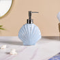 Blue Ceramic Seashell Liquid Dispenser