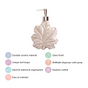 Maple Leaf Liquid Dispenser Ceramic Beige