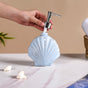 Blue Ceramic Seashell Liquid Dispenser