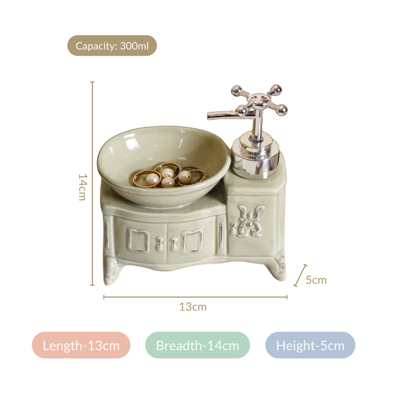 Sink Design Ceramic Liquid Dispenser Grey