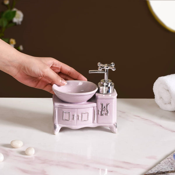Lavender Sink Shaped Soap Dispenser