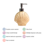 Beach Seashell Ceramic Soap Dispenser