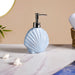 Blue Ceramic Seashell Liquid Dispenser