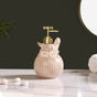 Beige Bird Design Ceramic Liquid Dispenser