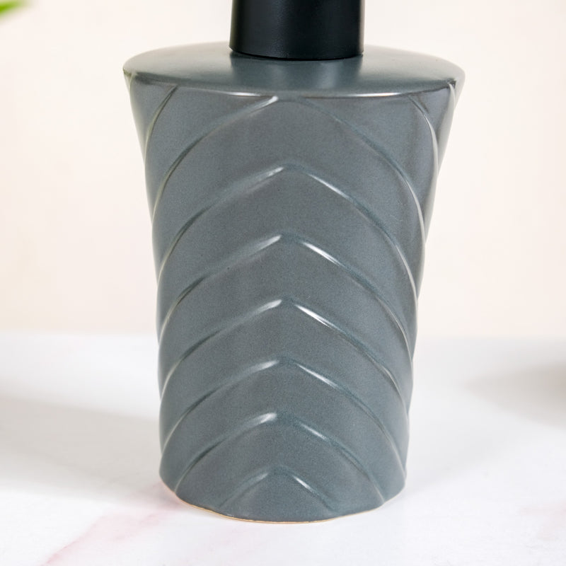 Modern Zigzag Soap Dispenser Grey 300ml