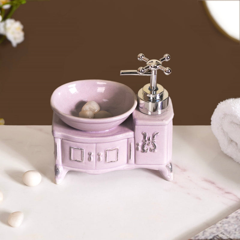 Lavender Sink Shaped Soap Dispenser
