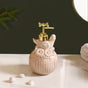 Beige Bird Design Ceramic Liquid Dispenser