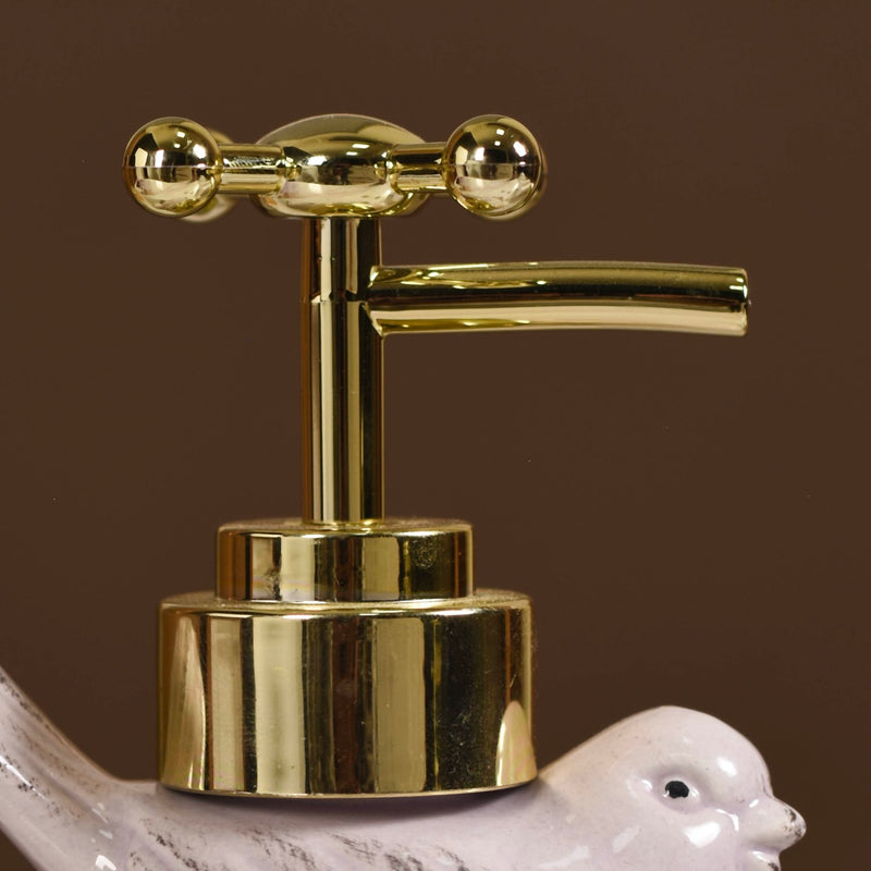 Lavender Bird Embossed Soap Dispenser