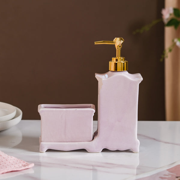 Retro Ceramic Liquid Dispenser Lavender