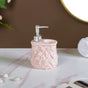 Soft Girl Vintage Floral Ceramic Dispenser With Holder Pink