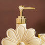 Spring Flower Liquid Dispenser With Holder Yellow