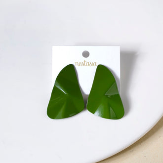 Distressed Green Earrings