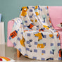 Dog Park Knitted Cotton Throw For Kids 155x132cm
