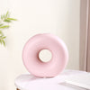 Round Donut Ceramic Vase Pink