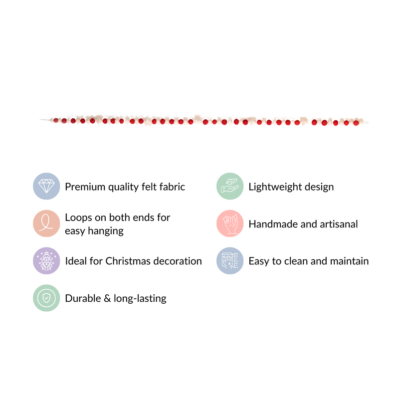 Hanging Garland For Home Decor - Door Hanging Garland For Home Decor, Festive Door Garland, Decorative Garland for Entrance, Home Decor Garland