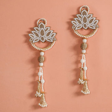 Lotus Door Hanging Set of 2 White