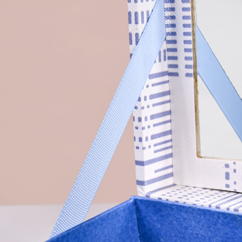 Dots And Dash Multi Section Jewellery Box With Mirror