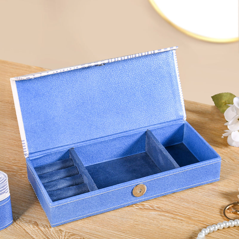 Dots And Dash Sectioned Trinket Case For Accessories