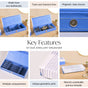 Dots And Dash Sectioned Trinket Case For Accessories