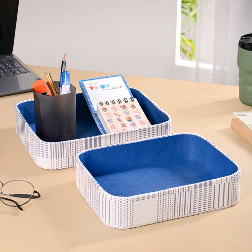 Dots And Dash Storage Tray Pair