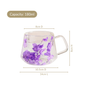 Double Walled Sakura Coffee Mug Set Of 2 180ml