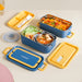Airtight Multi Compartment Bento Lunch Box Teal 2000ml
