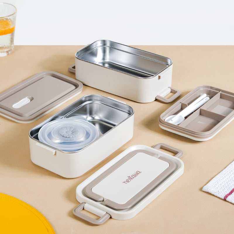 Bento Tiffin Box For Kids Beige 2000ml